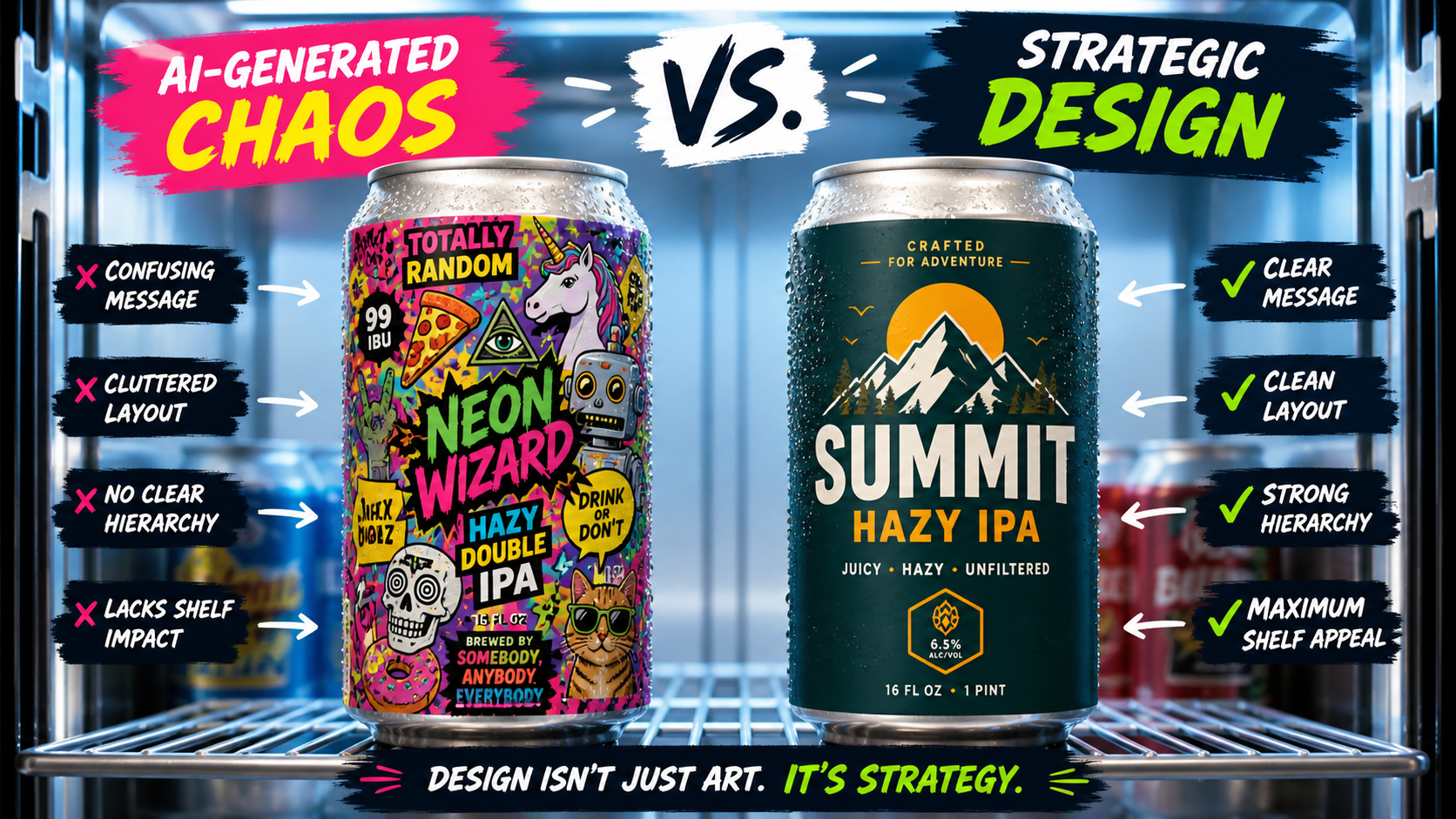 AI Design Is Fast — But Is It Strategic? Can AI Design a Beer Label That Actually Sells?