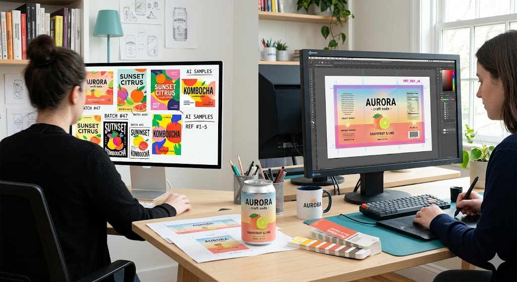 What Is AI Label Design? How It Works—and Why Human Designers Still Matter