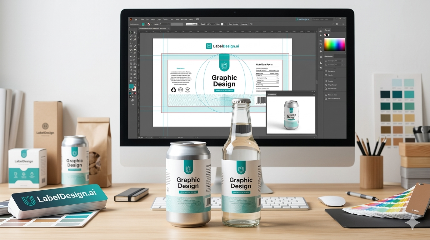 Why Flat Designs Fail on Curved Cans & Bottles (And How to Fix It)